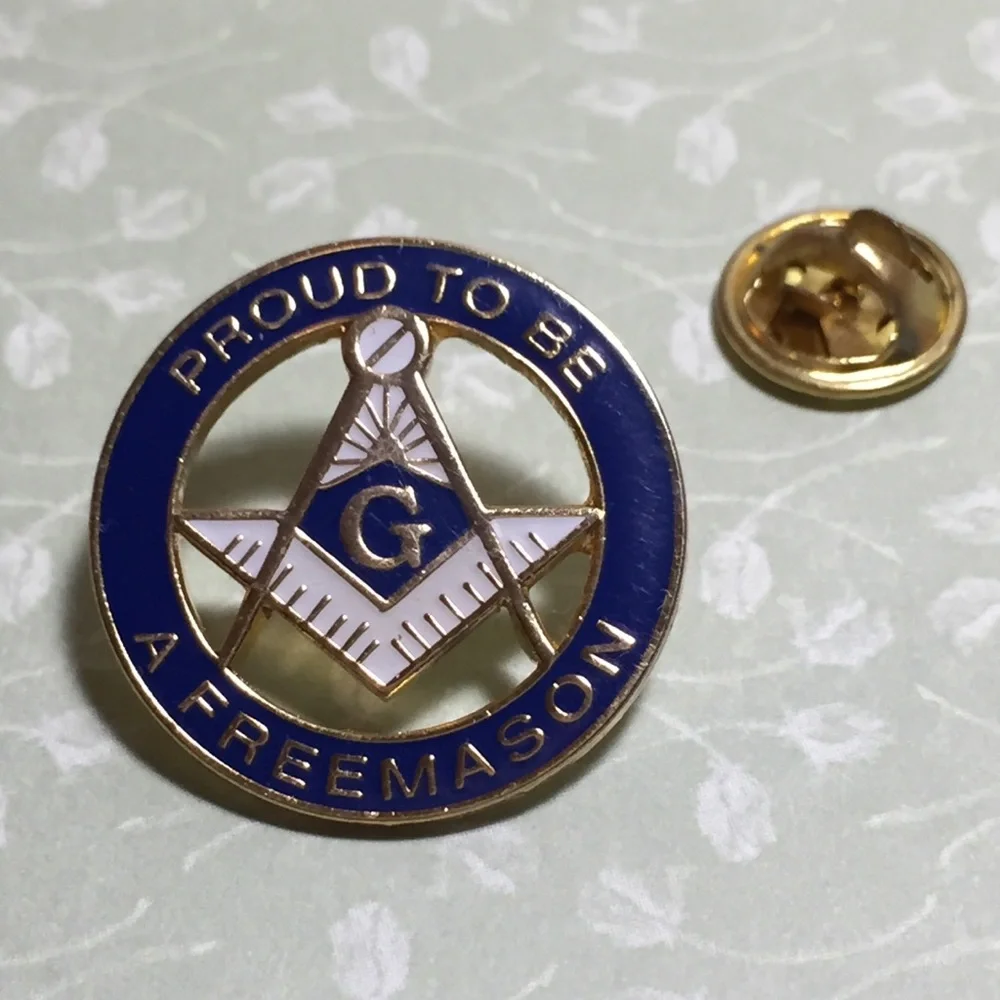 Vintage Freemasons Enameled Tie Lapel Pin Indiana
